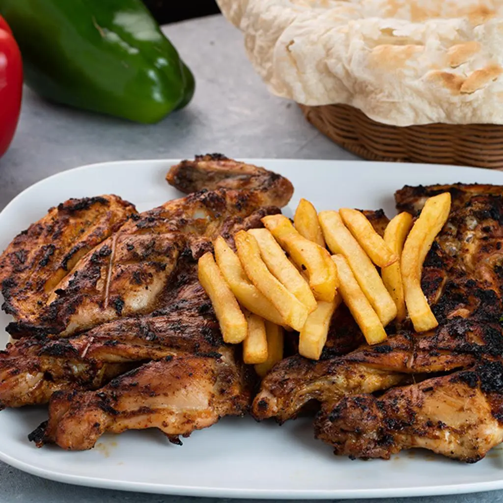 Plain Chicken on Charcoal